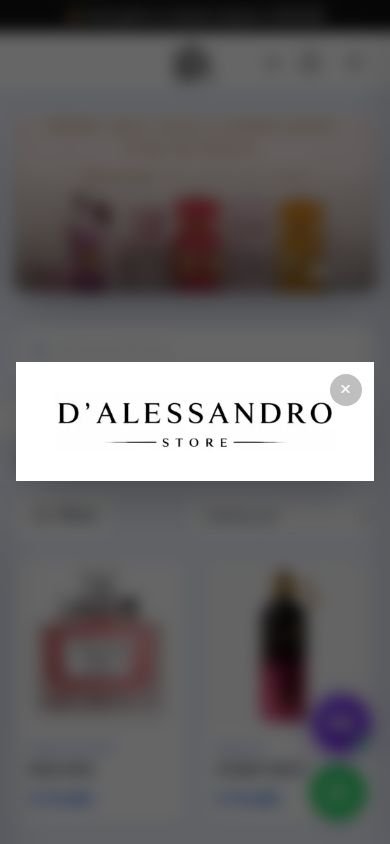 D'Alessandro Store — Perfumería digital en Treggio