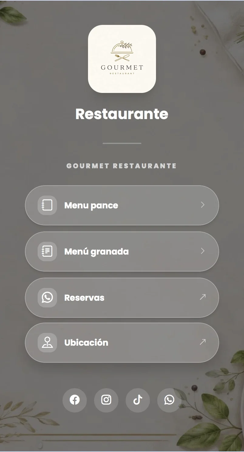 Paso 1 menú digital restaurante