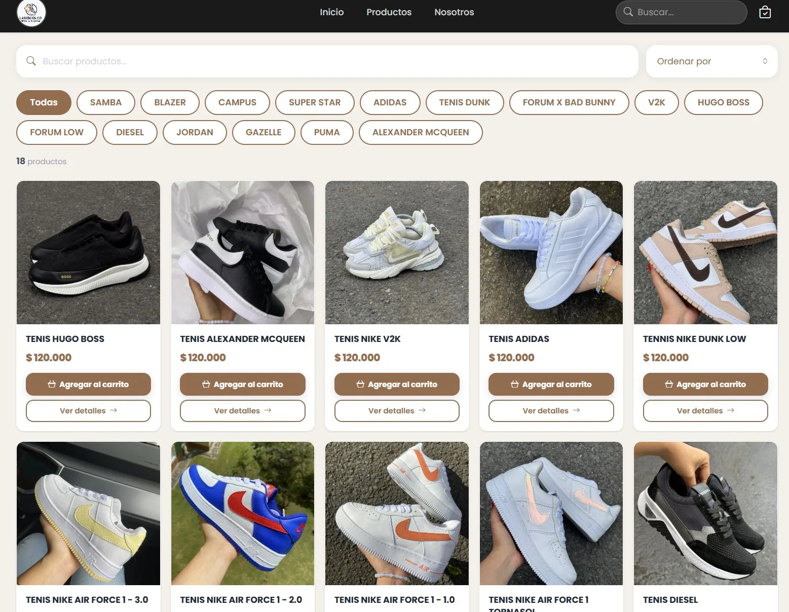 Shoe store digital catalog Treggio