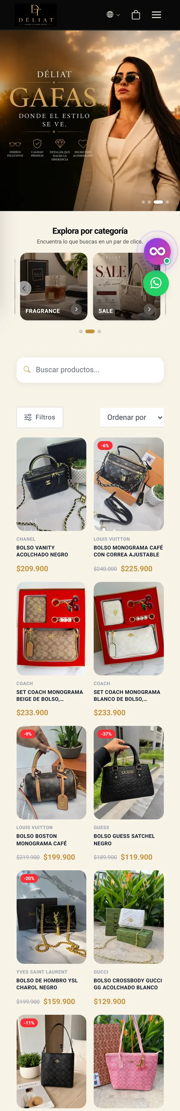 Demo catálogo digital Treggio: DÉLIAT, tienda de moda