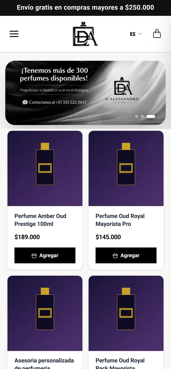 D'Alessandro Store — Tienda virtual en Treggio
